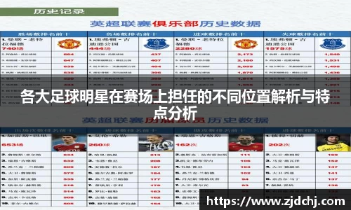 各大足球明星在赛场上担任的不同位置解析与特点分析